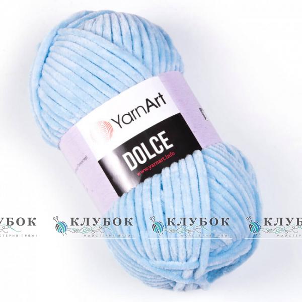 Плюшевая пряжа YarnArt «Dolce / Дольче» №749(голубой)