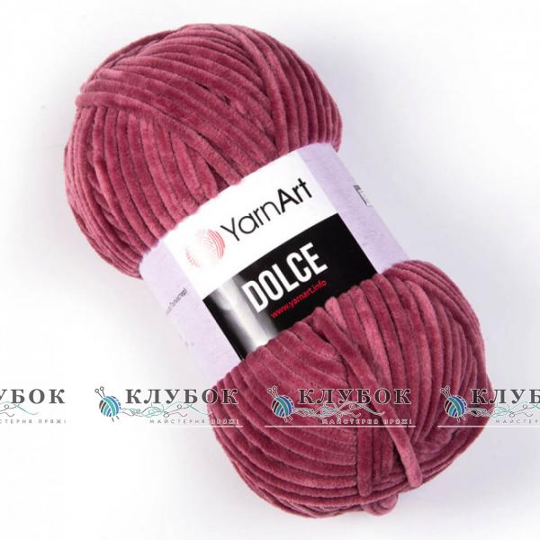 Плюшевая пряжа YarnArt «Dolce / Дольче»  №751(вишневый)