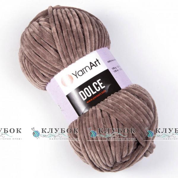 Плюшевая пряжа YarnArt «Dolce / Дольче»  №754(кофейный)