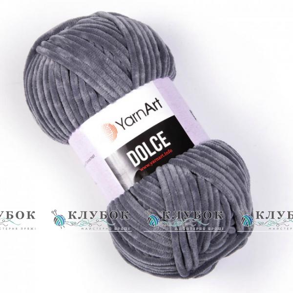 Плюшевая пряжа YarnArt «Dolce / Дольче»  №760(серый)