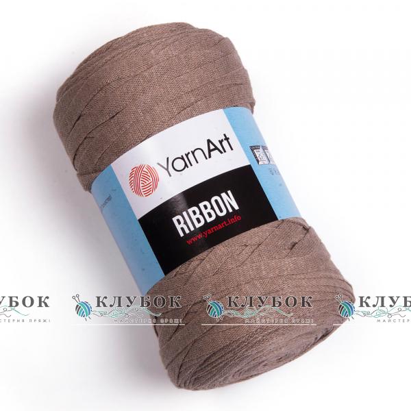 Трикотажная пряжа YarnArt «Ribbon / Рибон»  №768(кофейный)