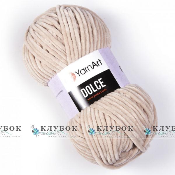 Плюшевая пряжа YarnArt «Dolce / Дольче»  №771(светлый беж)