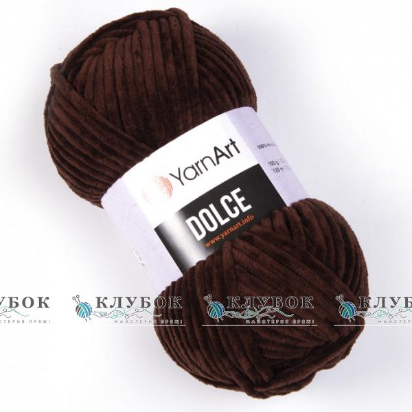 Плюшевая пряжа YarnArt «Dolce / Дольче»  №775(коричневый)