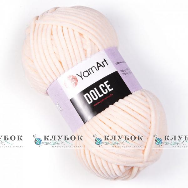 Плюшевая пряжа YarnArt «Dolce / Дольче»  №779(светлый персик)