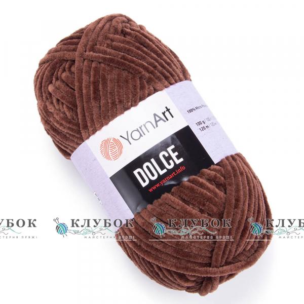 Плюшевая пряжа YarnArt «Dolce / Дольче» №791(шоколад)