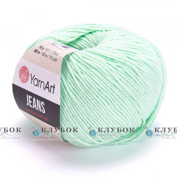 Пряжа YarnArt «Jeans / Джинс» Турция №79(мята)