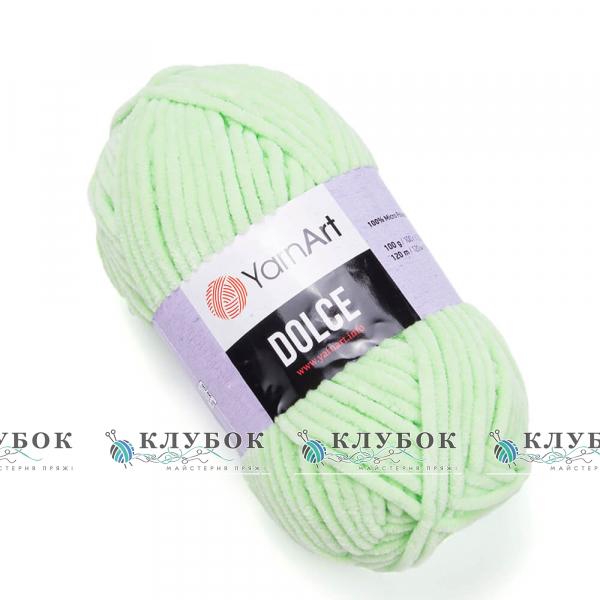 Плюшевая пряжа YarnArt «Dolce / Дольче» №850(салат)