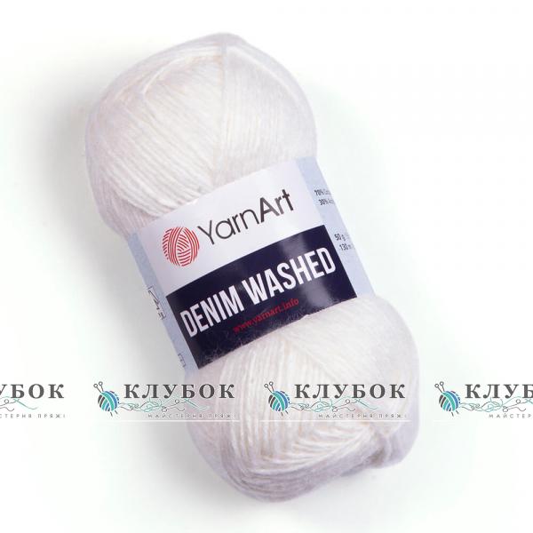 Деним Washed №900(белый)