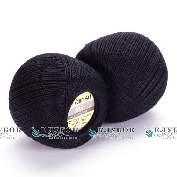 Пряжа YarnArt «Iris / Ирис»  №935(черный)