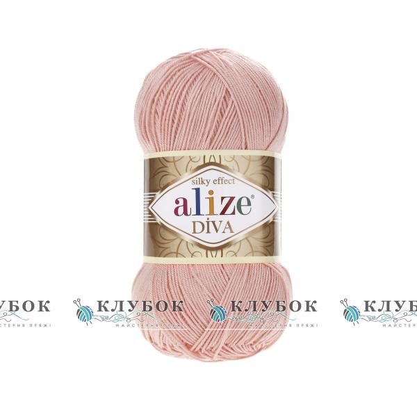 Пряжа Alize «Diva / Дива»   №145(світла пудра)