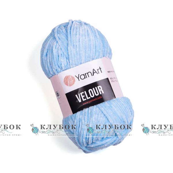 Пряжа Yarnart «Velour / Велюр» Турция №851(голубой)