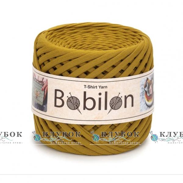 Трикотажная пряжа Bobilon Medium / Бобилон Медиум 7-9мм (лайм)