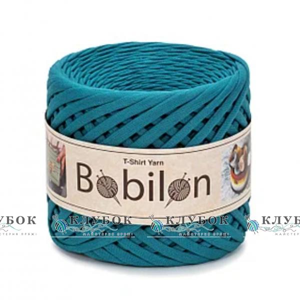 Трикотажная пряжа Bobilon Medium / Бобилон Медиум 7-9мм   (морская волна)