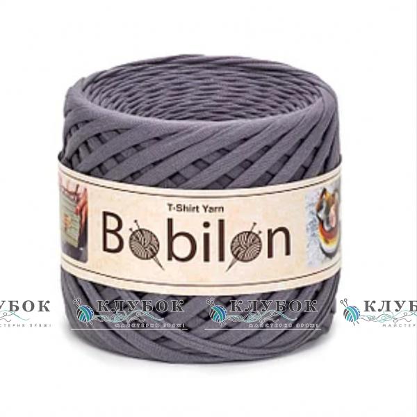 Трикотажная пряжа Bobilon Medium / Бобилон Медиум 7-9мм   (серая мышка)