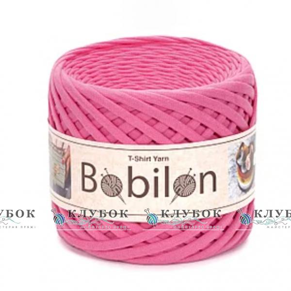 Трикотажная пряжа Bobilon Medium / Бобилон Медиум 7-9мм  (розовый фламинго)