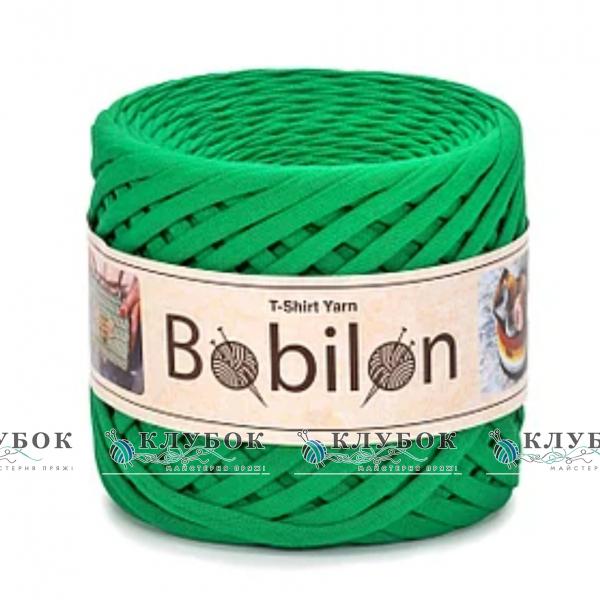 Трикотажная пряжа Bobilon Medium / Бобилон Медиум 7-9мм  (изумруд)