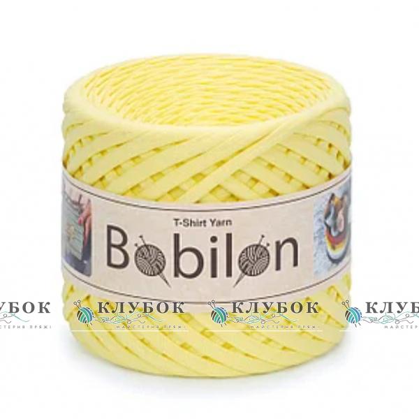 Трикотажная пряжа Bobilon Medium / Бобилон Медиум 7-9мм   (лимонный)