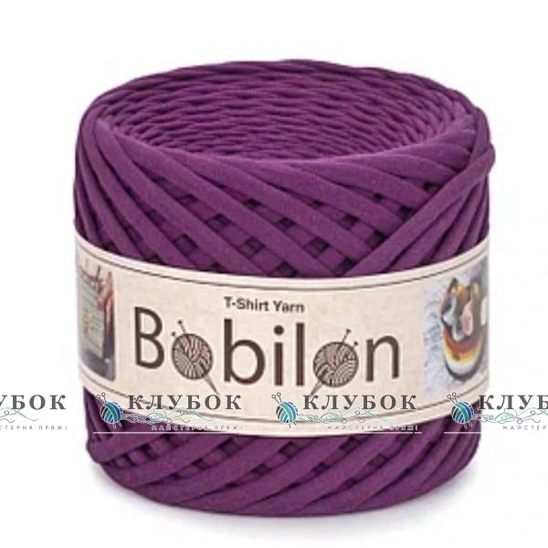 Трикотажная пряжа Bobilon Medium / Бобилон Медиум 7-9мм  (сливовый)