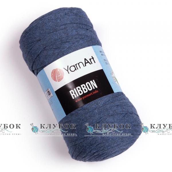 Трикотажная пряжа YarnArt «Ribbon / Рибон»  №761(джинс)