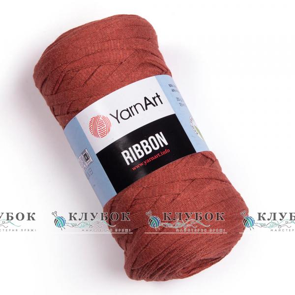 Трикотажная пряжа YarnArt «Ribbon / Рибон»  №785(терракот)