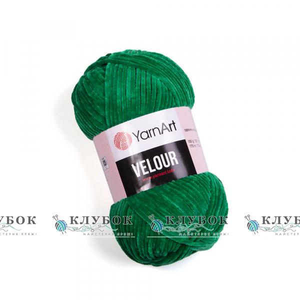Пряжа Yarnart «Velour / Велюр» Турция №856(зеленый)