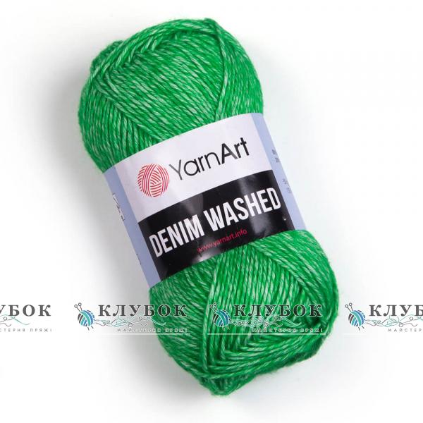 Деним Washed №909(трава)