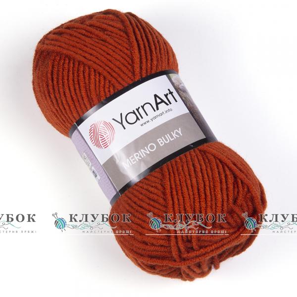 Пряжа полушерсть YarnArt «Merino BYLKY / Мерино Балка» Турция №3027(терракотовый)