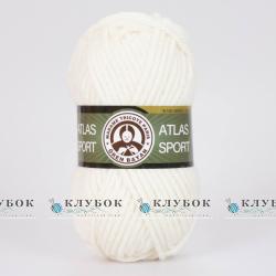 Пряжа Madame Tricote "Atlas Sport / Атлас Спорт" Туреччина №004(молочний)