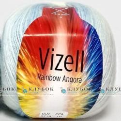 Пряжа Vizell "Rainbow Angora / Рейнбоу Ангора" Туреччина №10