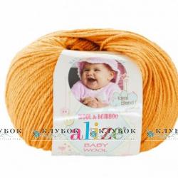 Пряжа Alize "BABY WOOL / Бебі Вул" Туреччина №14(жовток)