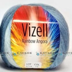 Пряжа Vizell "Rainbow Angora / Рейнбоу Ангора" Туреччина №19