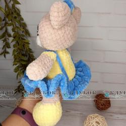 Игрушка Мишка в платье (25см)