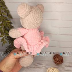 Игрушка Мишка в платье (25см)