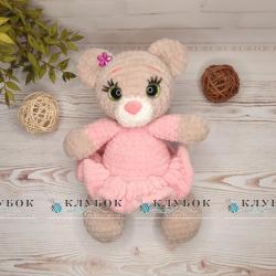 Игрушка Мишка в платье (25см)