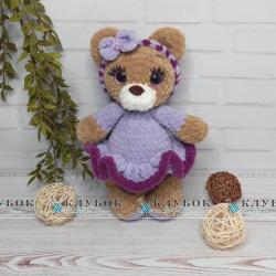 Іграшка Ведмедик у сукні (25см)
