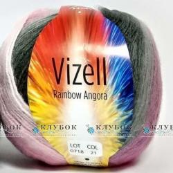 Пряжа Vizell «Rainbow Angora / Рейнбоу Ангора» Турция №21