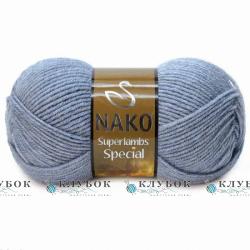 Пряжа напіввовна Nako «Superlambs Special / Суперлембс Спешл» Туреччина №23135(світлий джинс)