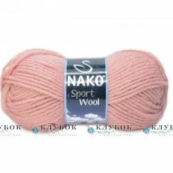 Пряжа напіввовна Nako "Sport Wool / Спорт Вул" Туреччина №2406(світло рожевий)