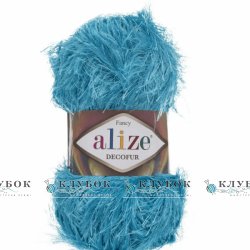 Пряжа Alize "Decofur / Декофур" Туреччина №245(бірюза)
