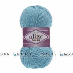 Пряжа Alize "Cotton Gold / Коттон Голд" Туреччина №287(світла бірюза)