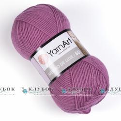 Пряжа напіввовна YarnArt "Merino de Luxe 50 / Меріно де Люкс 50" Туреччина №3017(суха троянда)