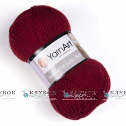 Пряжа полушерсть YarnArt «Merino de Luxe 50 / Мерино де Люкс 50» Турция №3024(красный)
