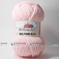Плюшева пряжа Himalaya "Dolphin Baby / Долфін Бебі" Туреччина №80319(блідо рожевий)