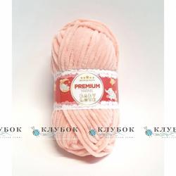 Плюшевая пряжа Premium Yarn «Baby Love / Беби Лав» №323(персиковий)