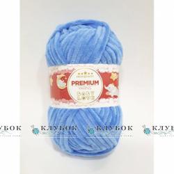 Плюшевая пряжа Premium Yarn «Baby Love / Беби Лав»  №327(синій)