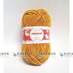 Плюшевая пряжа Premium Yarn «Baby Love / Беби Лав»  №330(гірчиця)