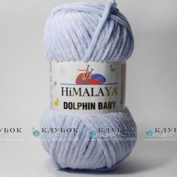 Плюшевая пряжа Himalaya «Dolphin Baby / Долфин Беби» Турция №80344(серо голубой)