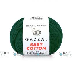 Пряжа Gazzal "Baby Cotton \ Бебі Коттон" Туреччина №3467(смаранг)