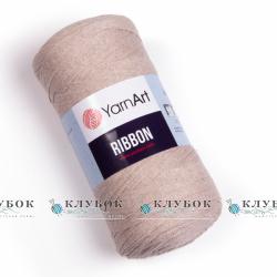 Трикотажная пряжа YarnArt «Ribbon / Рибон» №753(бежевый)