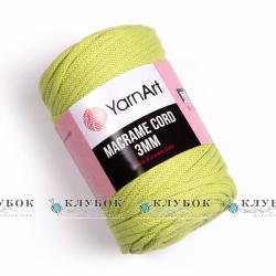 Трикотажная пряжа YarnArt _MACRAME CORD - Макраме Корд 3мм  №755(салатовый)